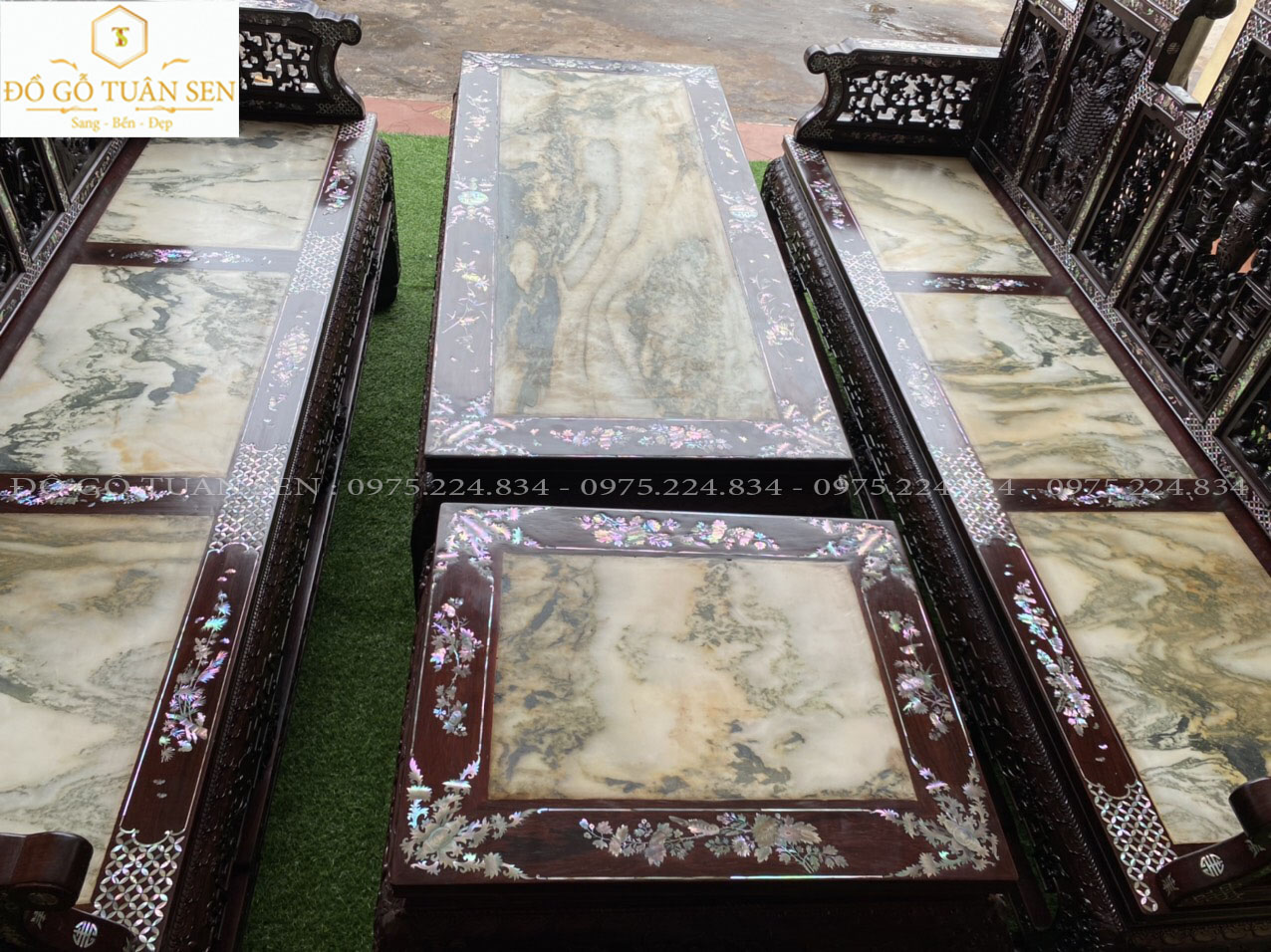 Mua bộ ghế trường kỷ gỗ cẩm lai tại đồ gỗ Tuân Sen 